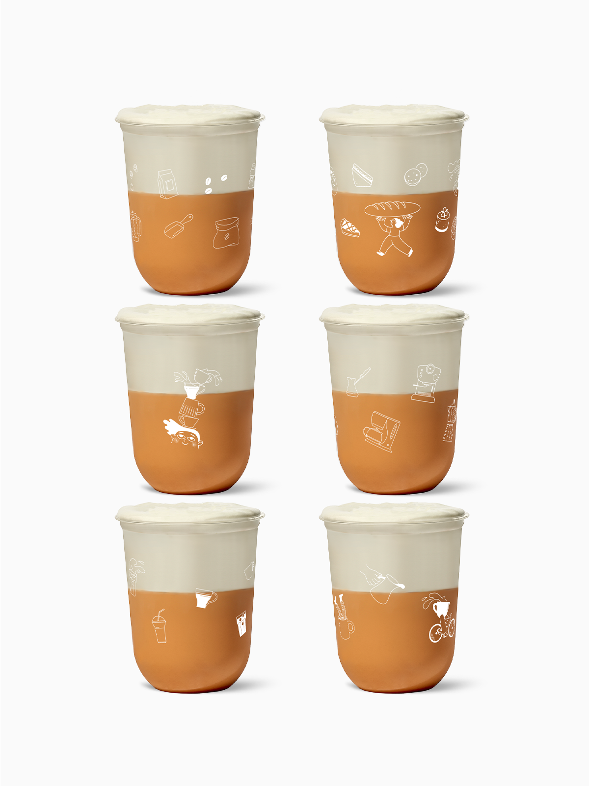 Coffee & Croissants - NATURAL 16oz Arc – TOSSWARE
