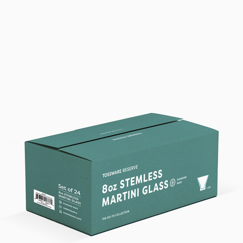 Stemless Martini Glass 8oz