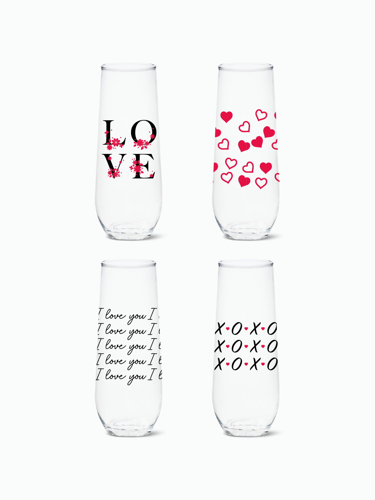 TOSSWARE - Tritan Plastic Champagne Glasses Heat Resistant