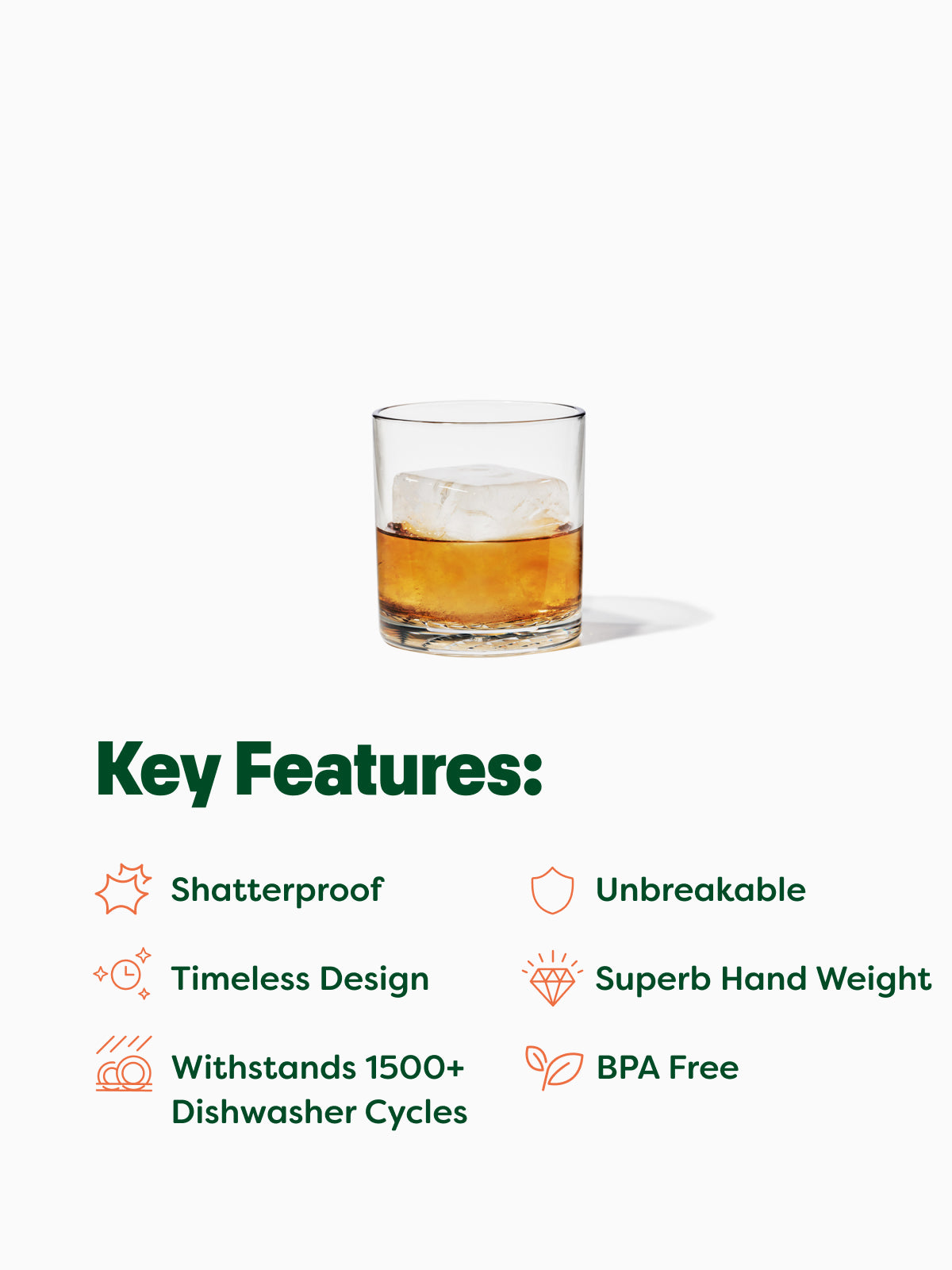 RESERVE 12oz Old Fashioned Tritan™ Copolyester Glass - Bulk