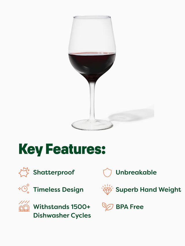 RESERVE 16oz Wine Tritan™ Copolyester Glass - Bulk