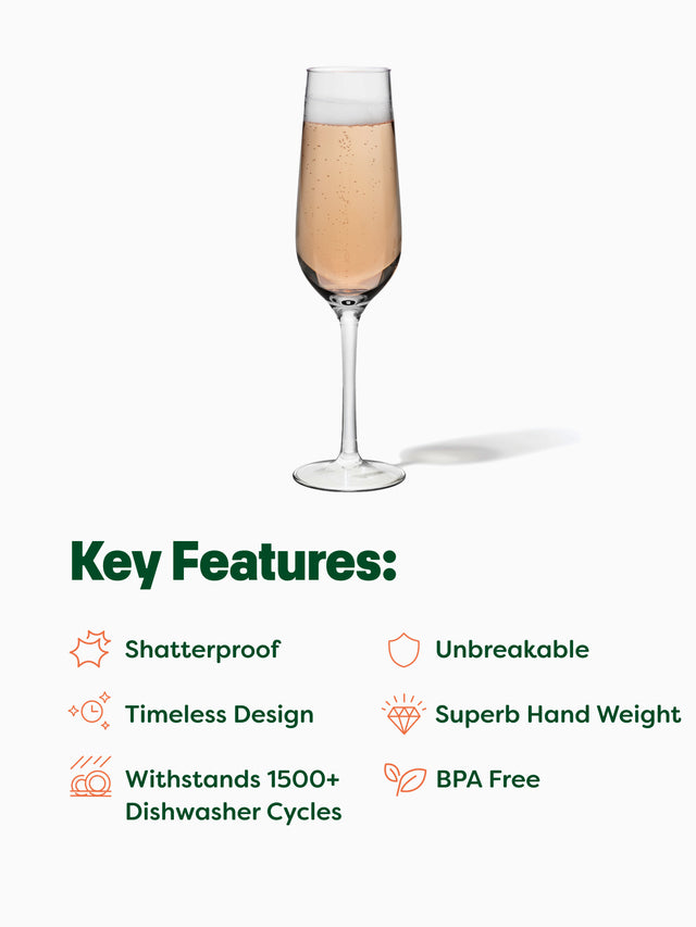 RESERVE 9oz Champagne Tritan™ Copolyester Glass - Bulk