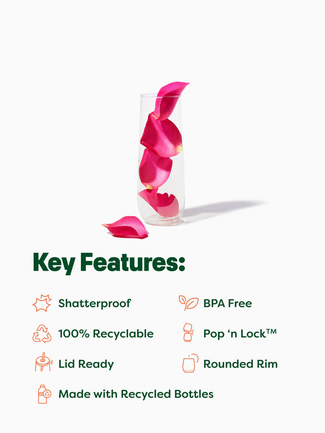 POP 9oz Flute Royal Blue - Bulk