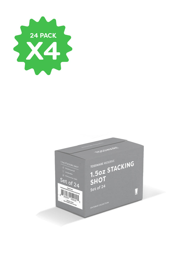 RESERVE 1.5oz Stackable Shot Tritan™ Copolyester Glass - Bulk