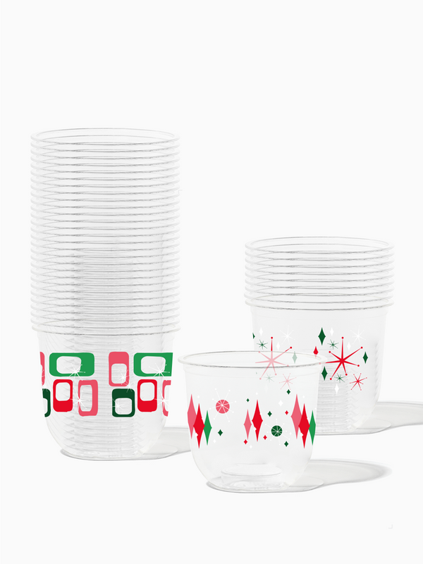 Retro Festive Pattern - NATURAL 12oz Arc