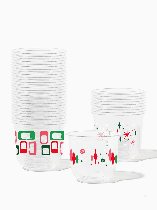 Retro Festive Pattern - NATURAL 12oz Arc