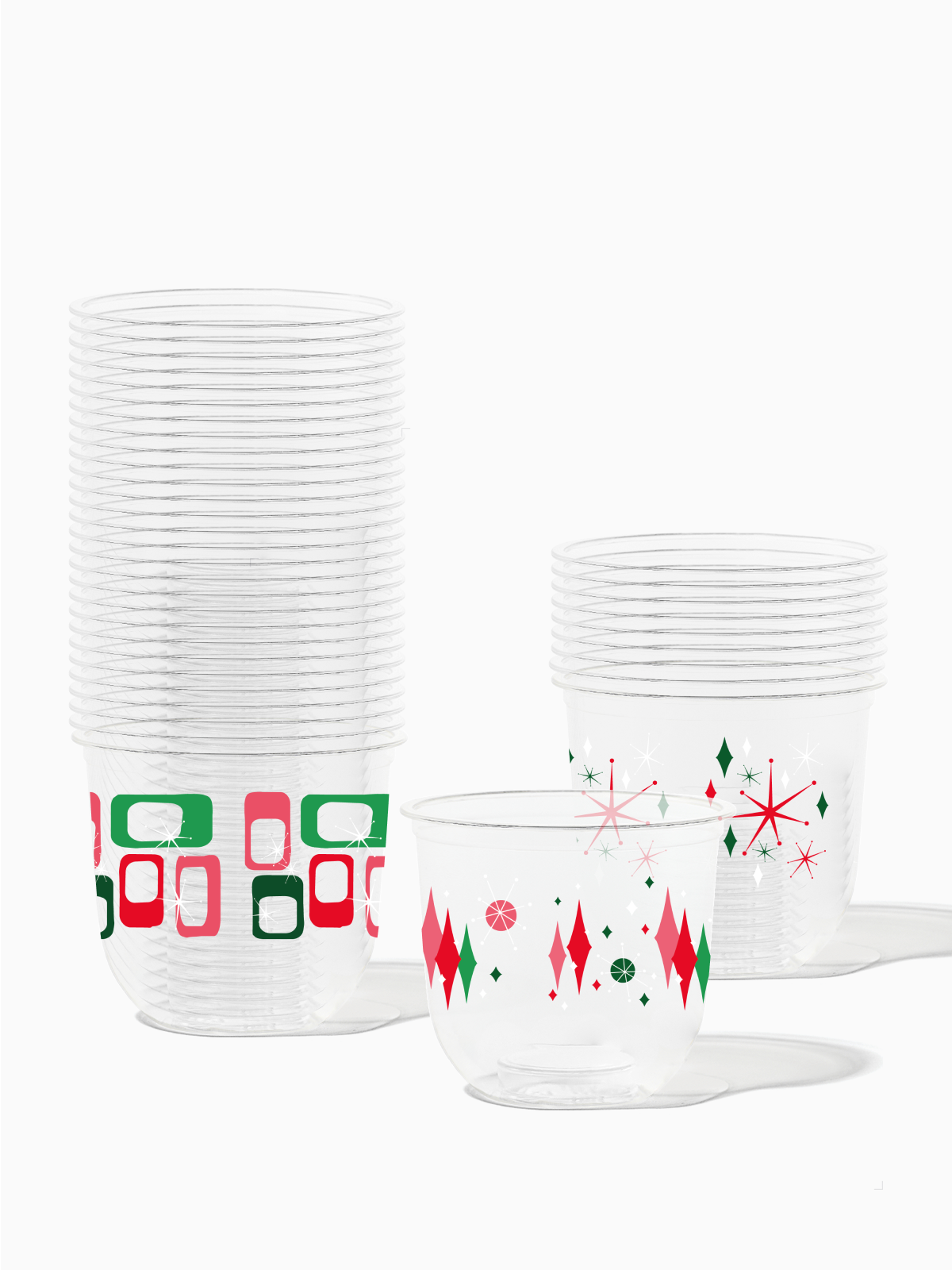 Retro Festive Pattern - NATURAL 16oz Arc