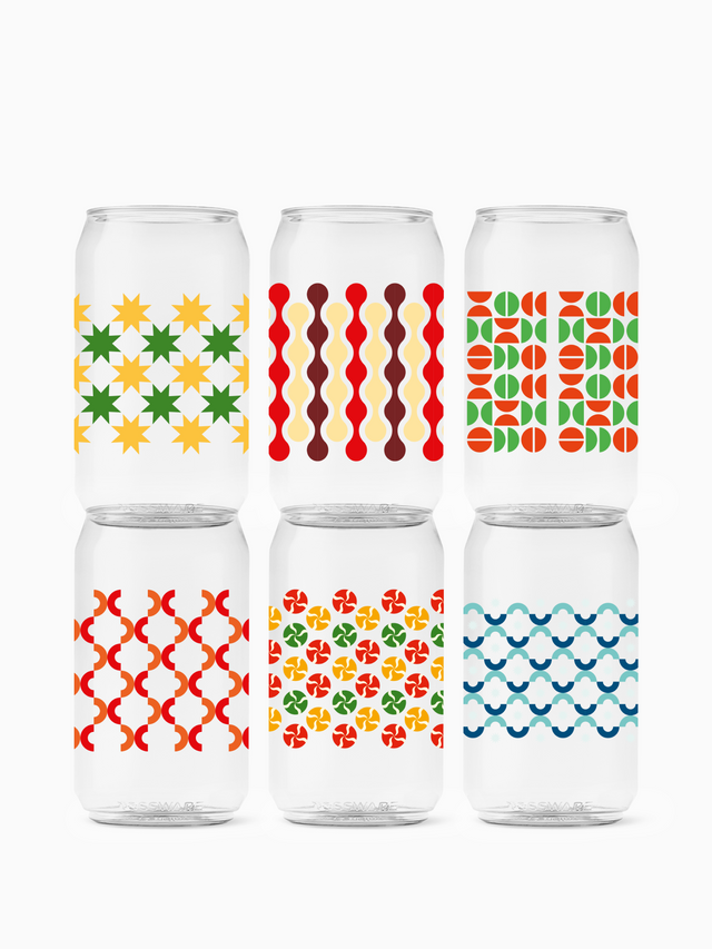 Abstract Christmas Pattern - POP 12oz Can