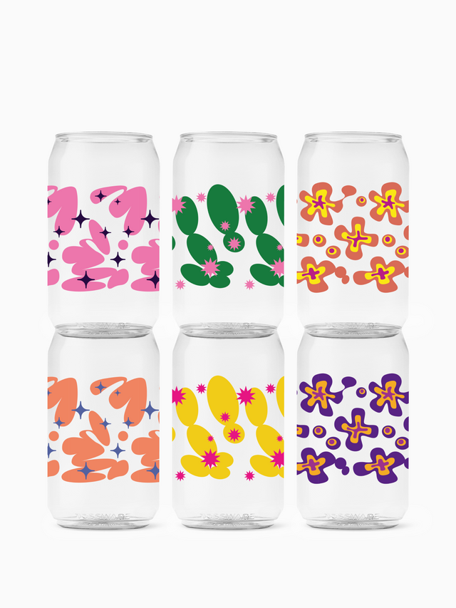 Retro Cartoon Pattern - POP 12oz Can