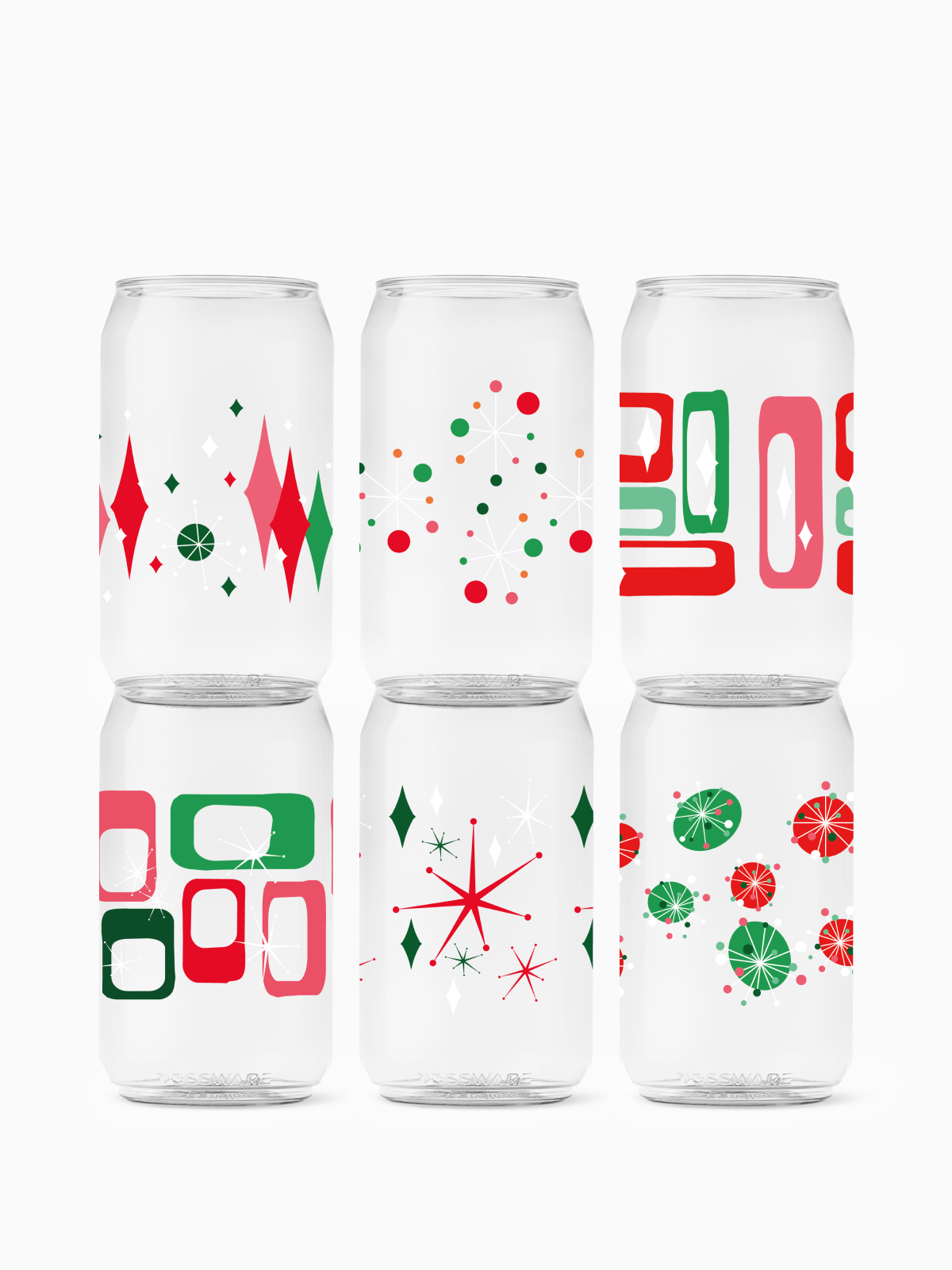 Retro Festive Pattern - POP 12oz Can