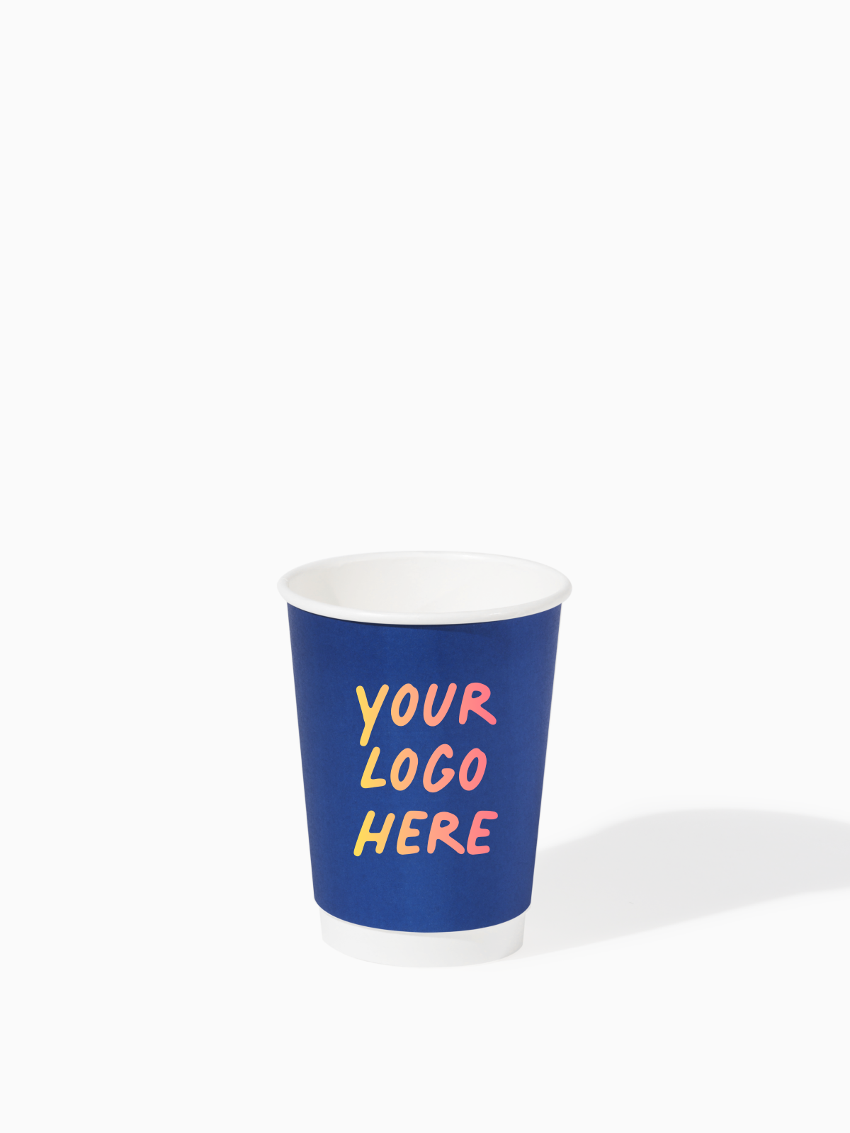 GO 12oz Double Wall Paper Cup Cobalt Blue - Bulk