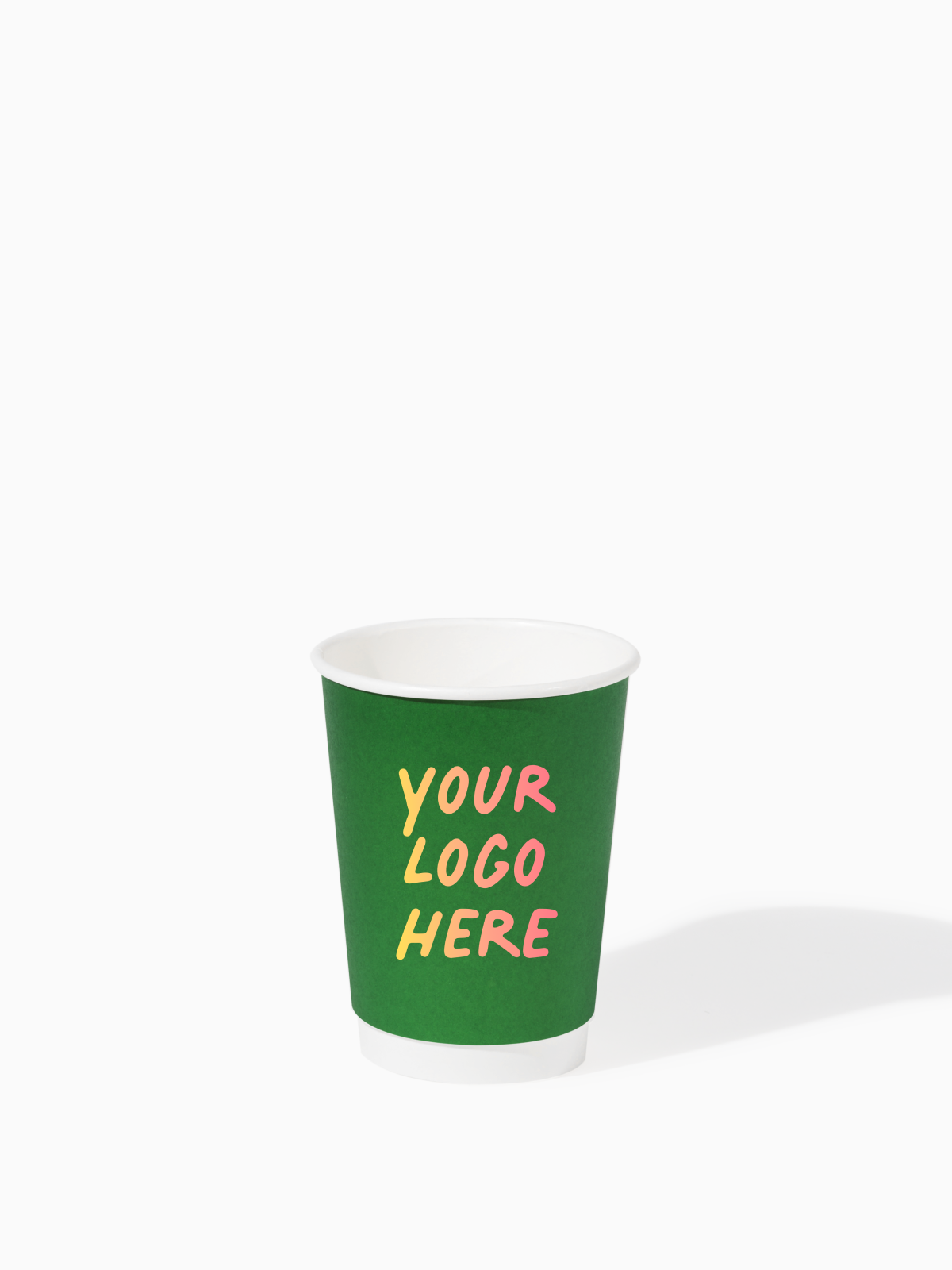 GO 12oz Double Wall Paper Cup Pine Green