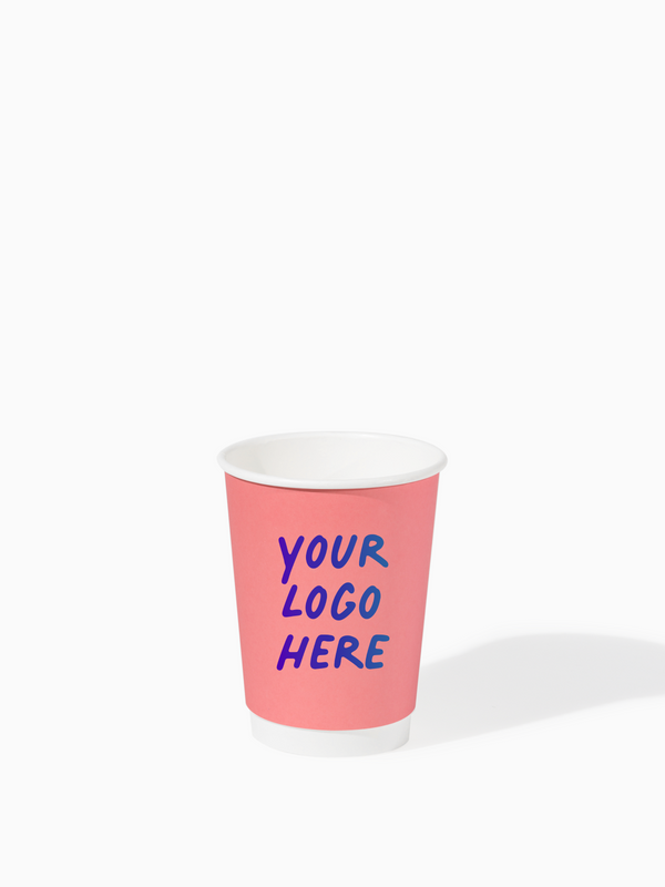 GO 12oz Double Wall Paper Cup Blush Pink