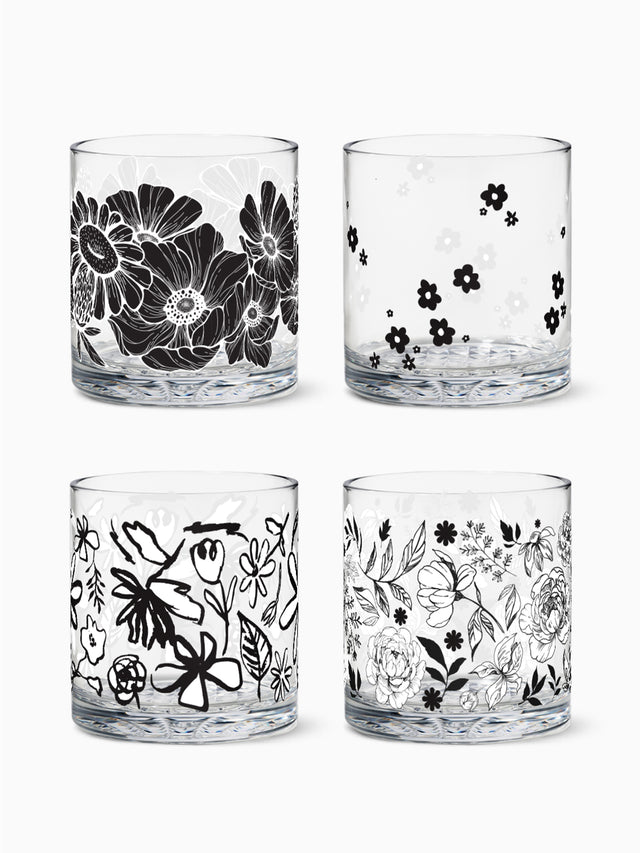 Botanical Sketches - RESERVE 12oz Old Fashioned Tritan™ Copolyester Glass