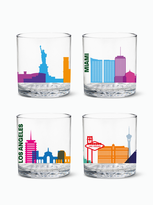 American Skylines - RESERVE 12oz Old Fashioned Tritan™ Copolyester Glass