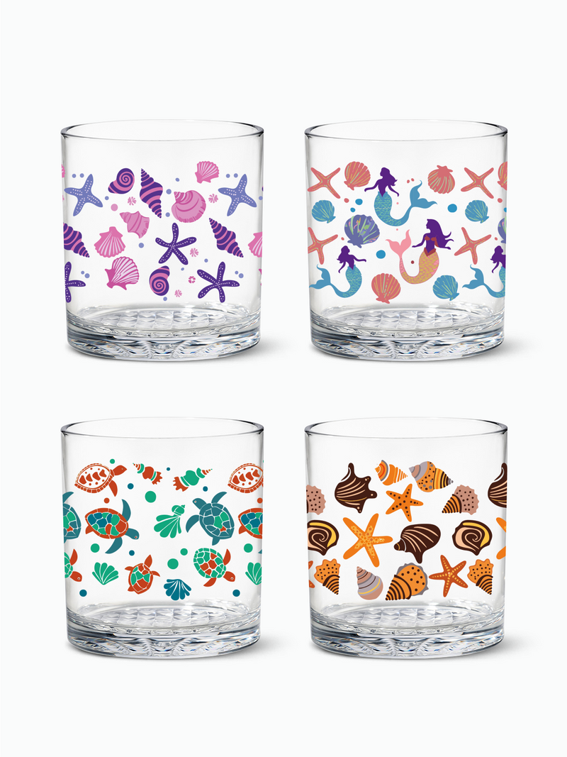 Coastal Charm - RESERVE 12oz Old Fashioned Tritan™ Copolyester Glass