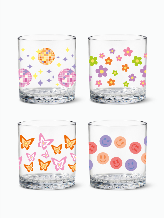 Disco Party - RESERVE 12oz Old Fashioned Tritan™ Copolyester Glass