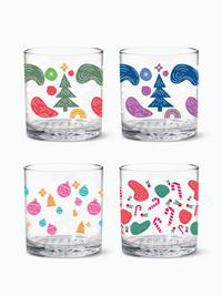 Enchanted Holiday Pattern - RESERVE 12oz Old Fashioned Tritan™ Copolyester Glass