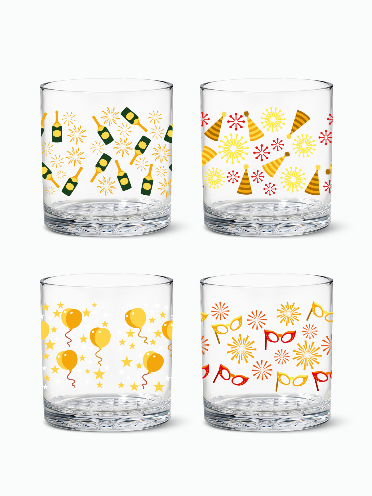 Festive Bliss - RESERVE 12oz Old Fashioned Tritan™ Copolyester Glass