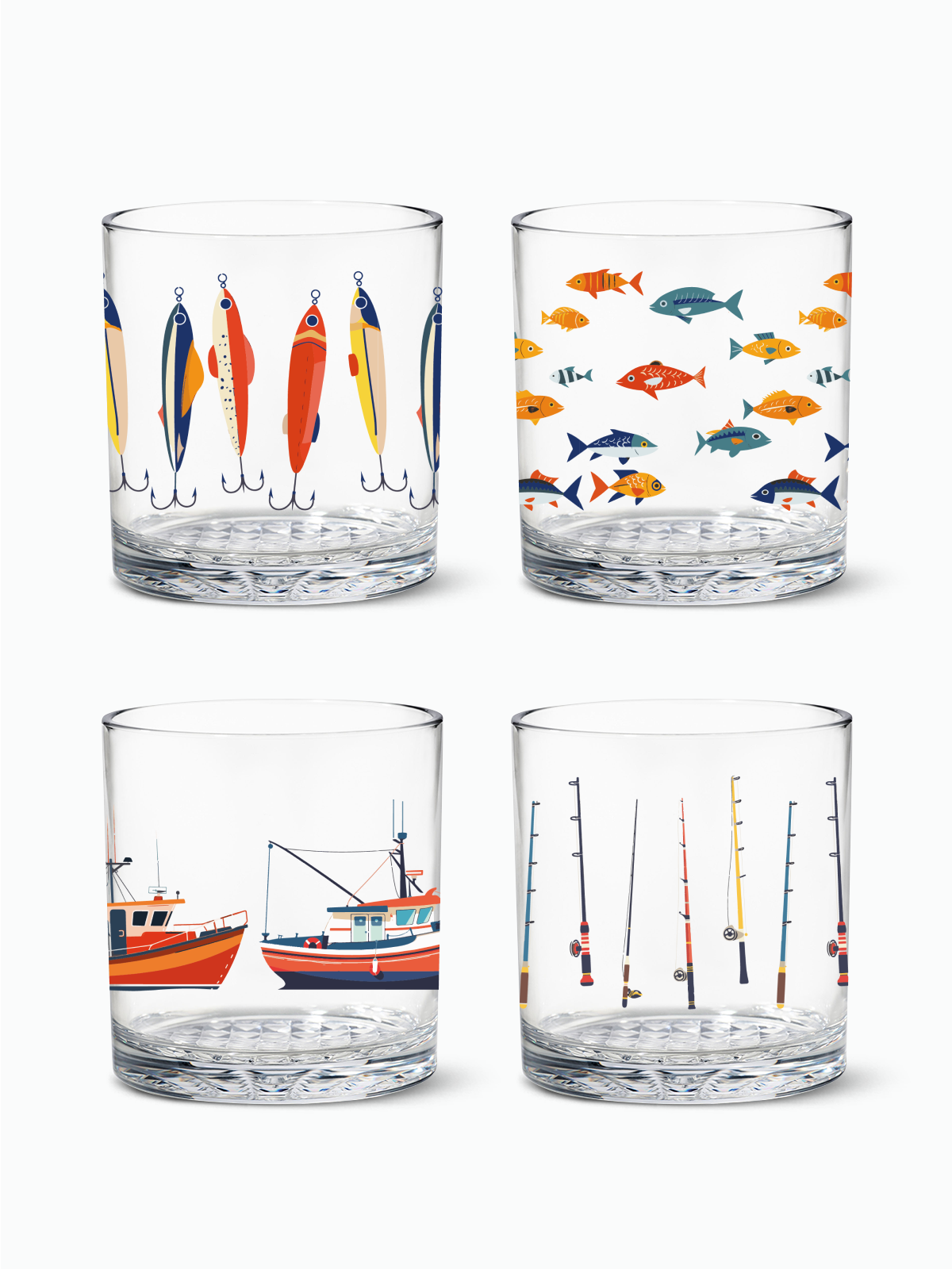 Fisherman's Charm - RESERVE 12oz Old Fashioned Tritan™ Copolyester Glass