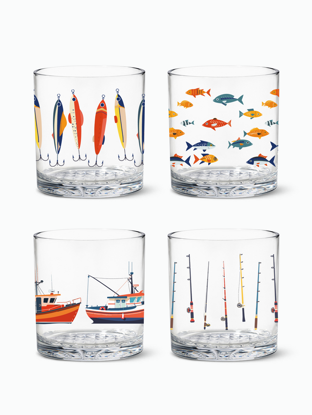 Fisherman's Charm - RESERVE 12oz Old Fashioned Tritan™ Copolyester Glass