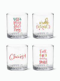 Holiday Spirit - RESERVE 12oz Old Fashioned Tritan™ Copolyester Glass