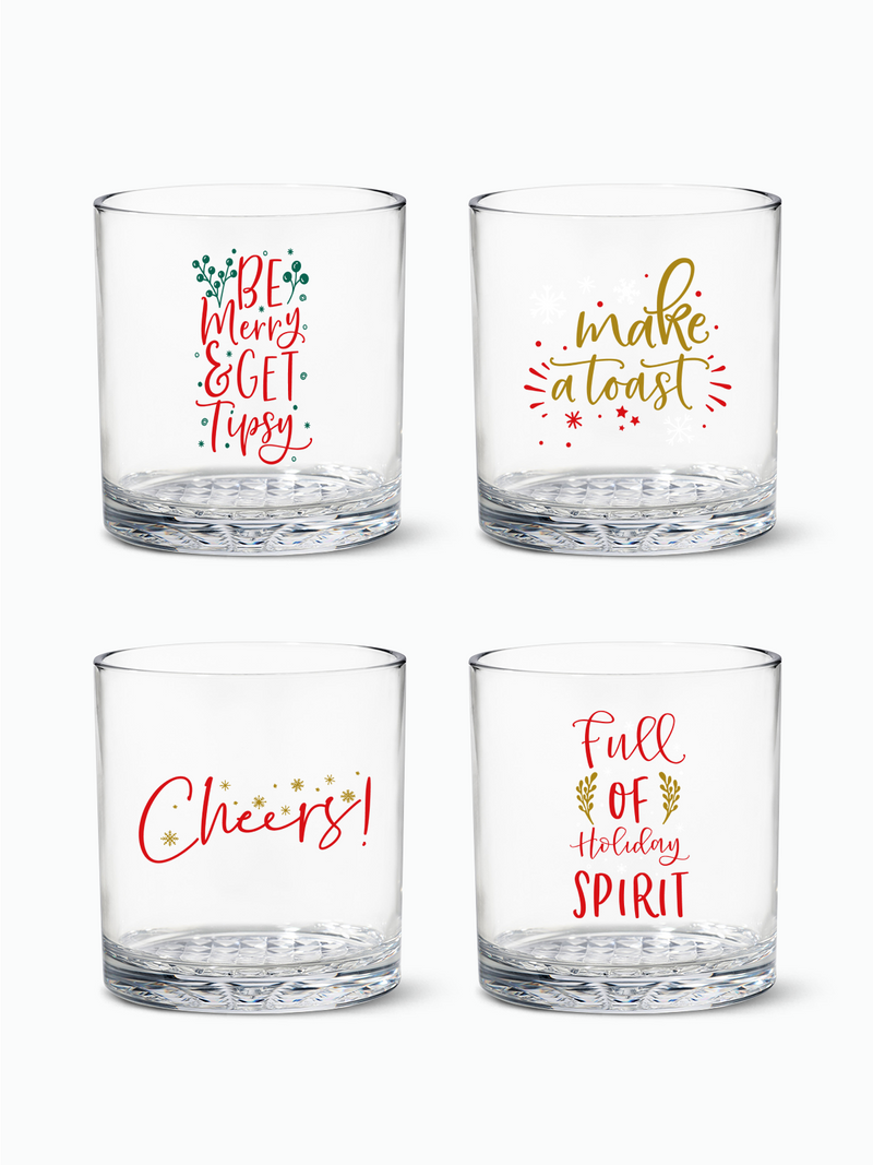 Holiday Spirit - RESERVE 12oz Old Fashioned Tritan™ Copolyester Glass