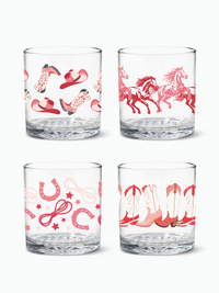 Pink Wild West - RESERVE 12oz Old Fashioned Tritan™ Copolyester Glass