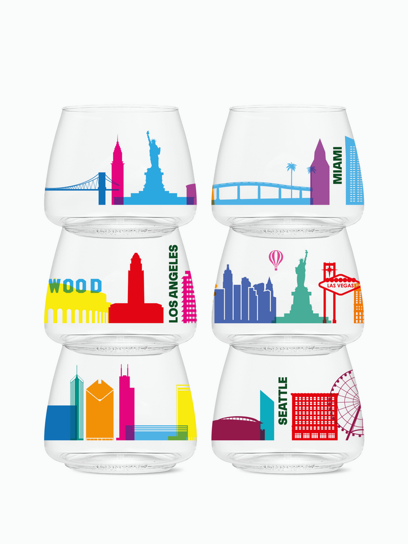 American Skylines - POP 12oz Rocks