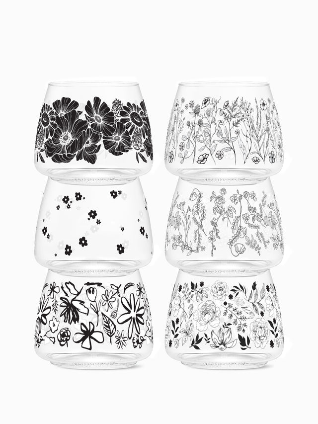 Botanical Sketches - POP 12oz Rocks