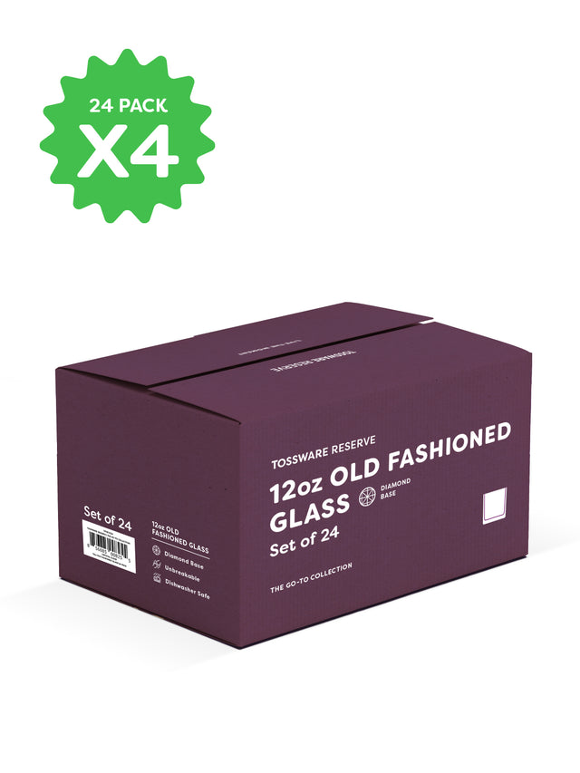 RESERVE 12oz Old Fashioned Color Series Tritan™ Copolyester Glass Blush - Bulk