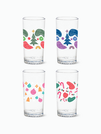 Enchanted Holiday Pattern - RESERVE 14oz Highball Tritan™ Copolyester Glass