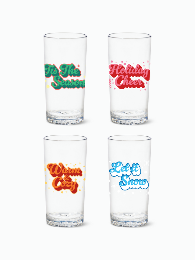 Festive Holiday - RESERVE 14oz Highball Tritan™ Copolyester Glass