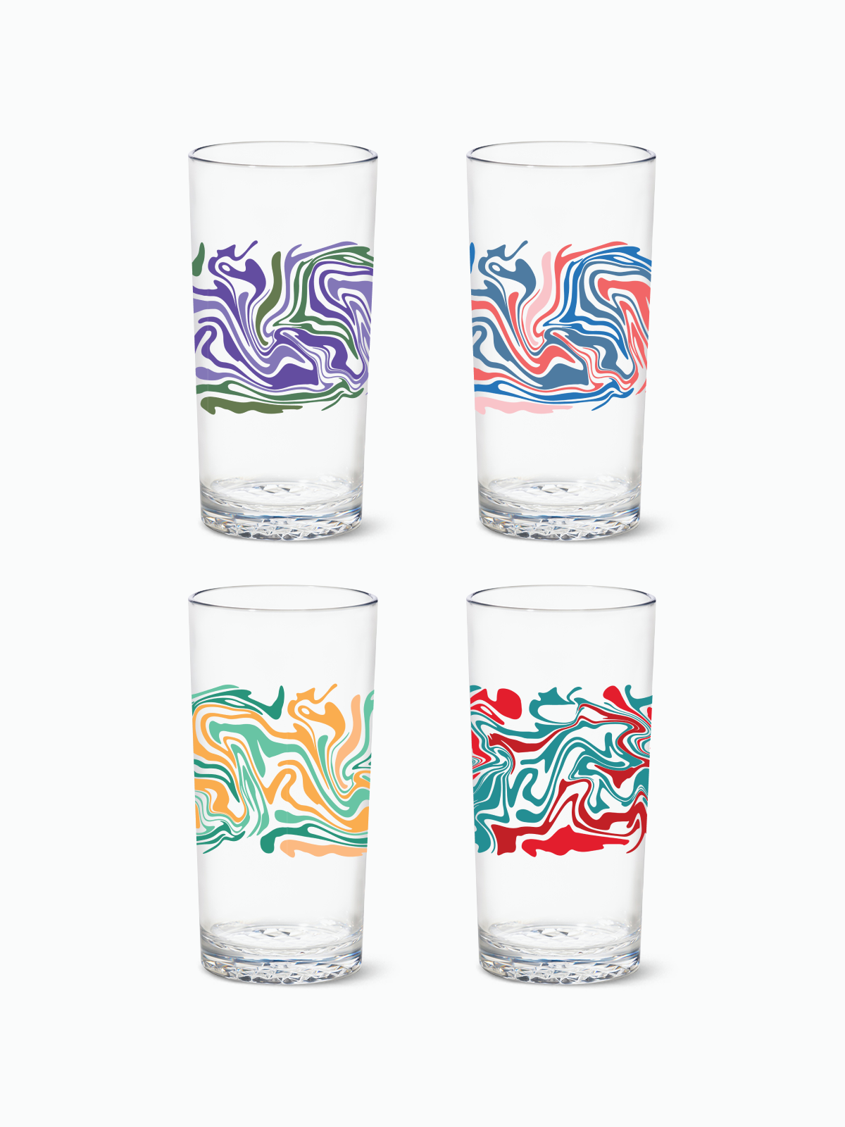 Liquid Marble - RESERVE 14oz Highball Tritan™ Copolyester Glass