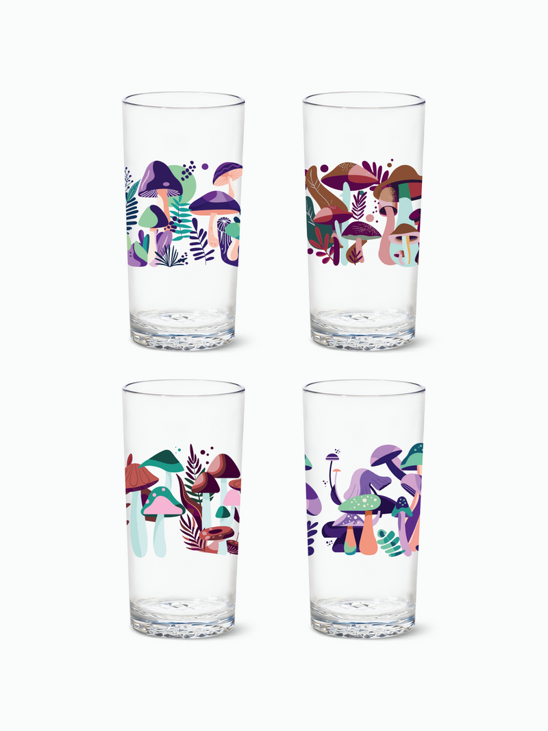 Psychedelic Shrooms - RESERVE 14oz Highball Tritan™ Copolyester Glass