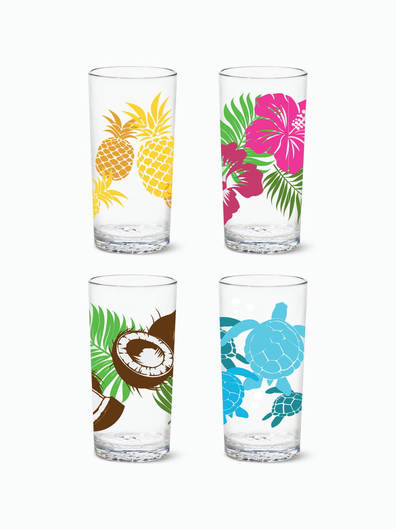 Tropical Oasis 2.0 - RESERVE 14oz Highball Tritan™ Copolyester Glass