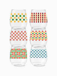 Abstract Christmas Pattern - POP 14oz Vino