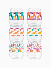 Mid-Century Retro Pattern - POP 14oz Vino