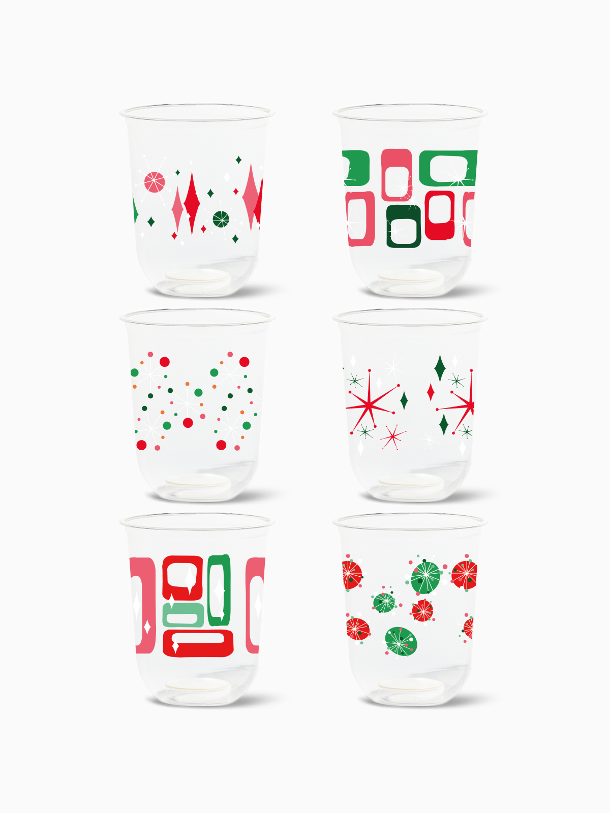 Retro Festive Pattern - GO PET 16oz Arc