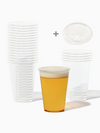NATURAL 16oz Compostable Arena & Sip Lid Bundle