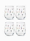 Ski Parade - RESERVE 16oz Stemless Wine Tritan™ Copolyester Glass