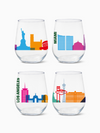 American Skylines - RESERVE 16oz Stemless Wine Tritan™ Copolyester Glass
