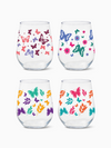 Butterfly Haven - RESERVE 16oz Stemless Wine Tritan™ Copolyester Glass