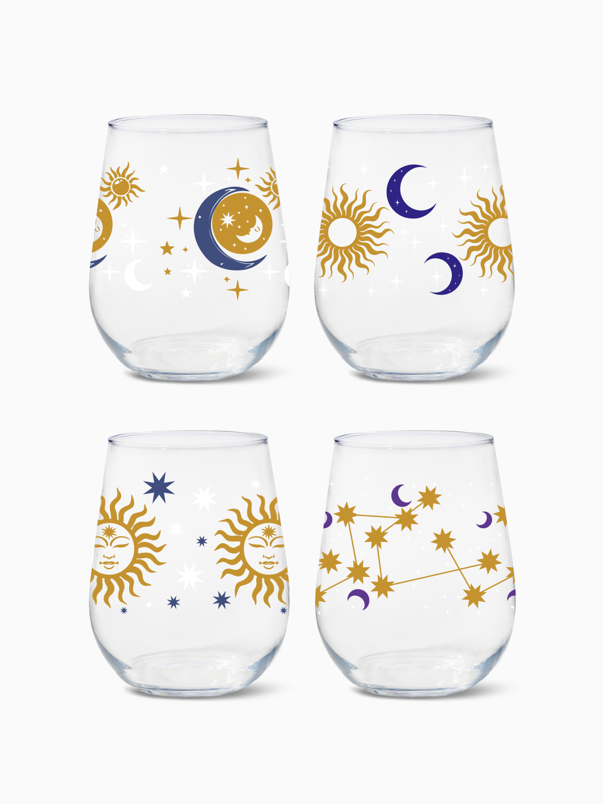 Celestial Sky - RESERVE 16oz Stemless Wine Tritan™ Copolyester Glass