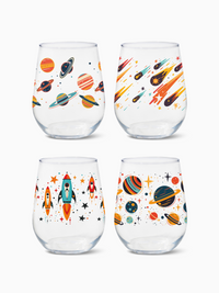 Colorful Galaxy - RESERVE 16oz Stemless Wine Tritan™ Copolyester Glass