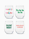 Holiday Sip and Sing - RESERVE 16oz Stemless Wine Tritan™ Copolyester Glass