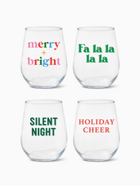 Holiday Sip and Sing - RESERVE 16oz Stemless Wine Tritan™ Copolyester Glass