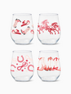 Pink Wild West - RESERVE 16oz Stemless Wine Tritan™ Copolyester Glass
