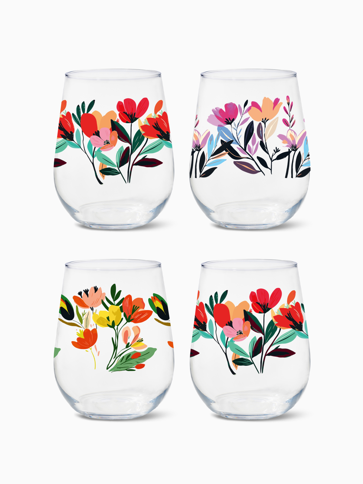 The Garden Gala - RESERVE 16oz Stemless Wine Tritan™ Copolyester Glass