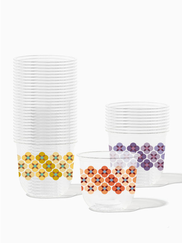 70's Flower Pattern - NATURAL 12oz Arc